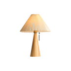 Lámpara De Mesita De Noche Vintage Plisada