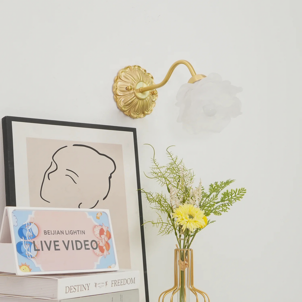 Apliques De Pared Retro Con Forma Floral