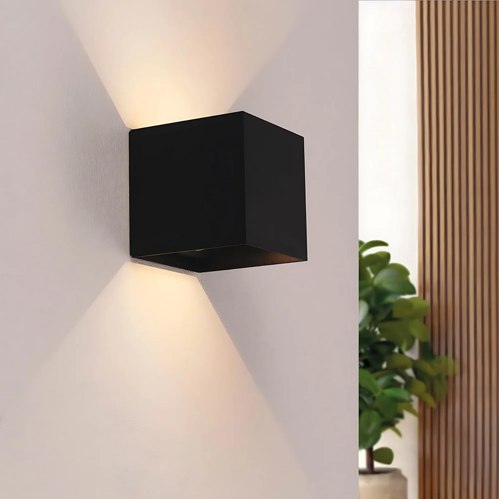 Apliques De Pared Led Minimalistas Negras