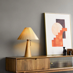 Lámpara De Mesita De Noche Vintage Plisada