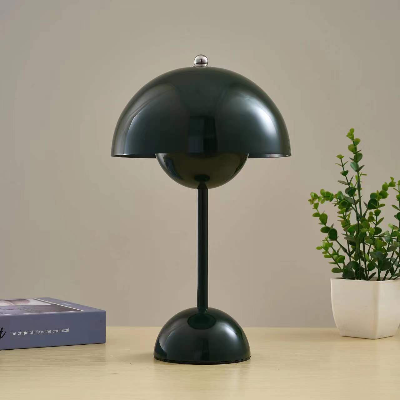 Lámpara De Mesa Recargable De Estilo Vintage