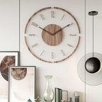 Reloj de Pared Minimalista de Madera