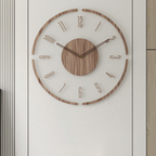 Reloj de Pared Minimalista de Madera