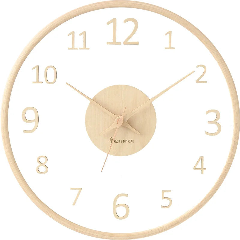 Reloj de Pared Minimalista de Vidrio