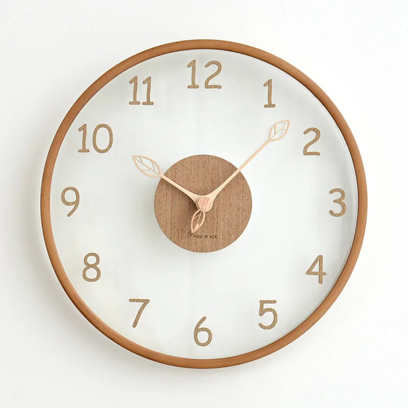 Reloj de Pared Minimalista de Vidrio